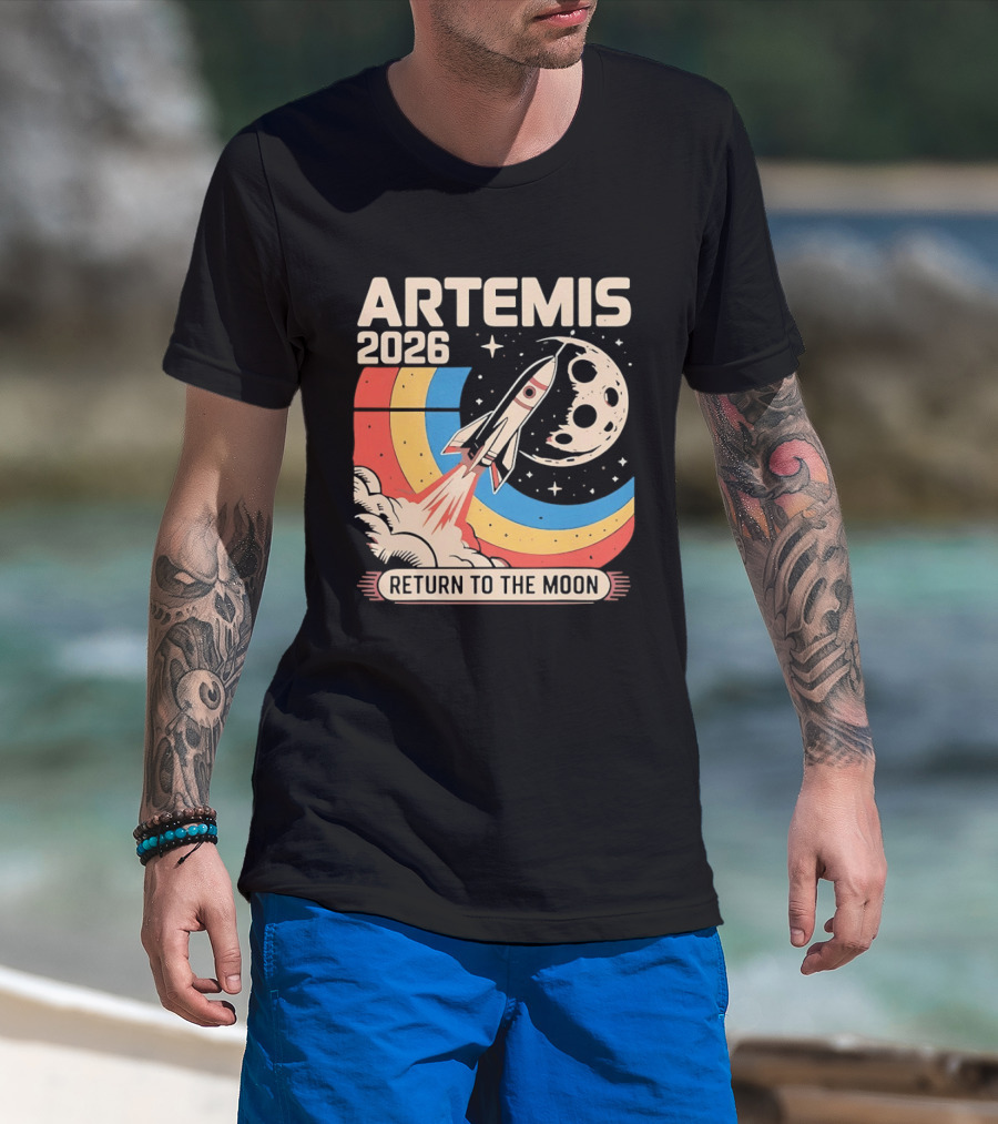 Artemis 2026 Rocket Launch Return To The Moon T-Shirt