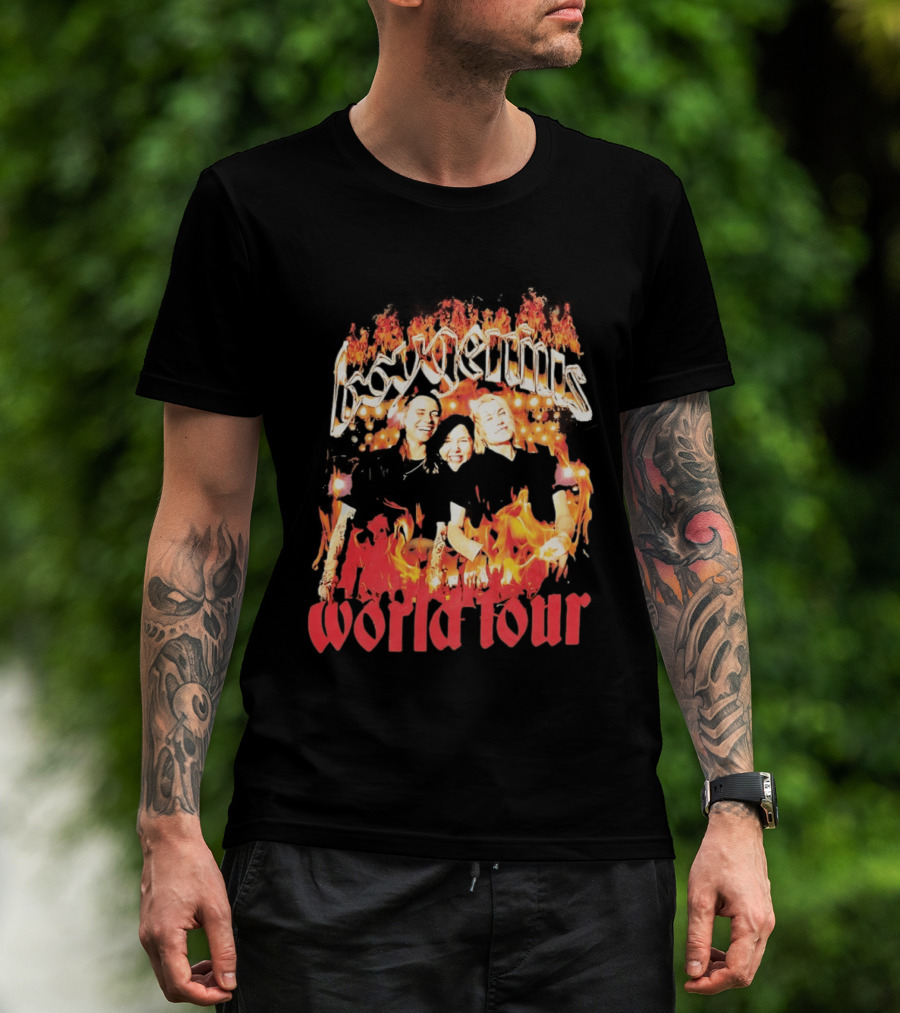 Boygenius World Tour Flaming Portraits T-Shirt