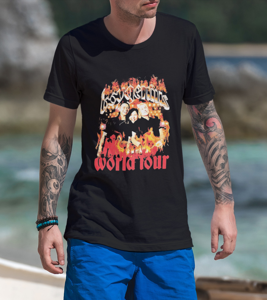 Boygenius World Tour Flaming Portraits T-Shirt