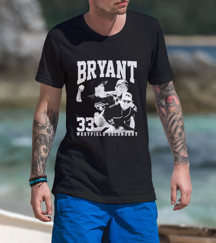 Bryant 33 Westfield Secondary Baseball Player T-Shirt