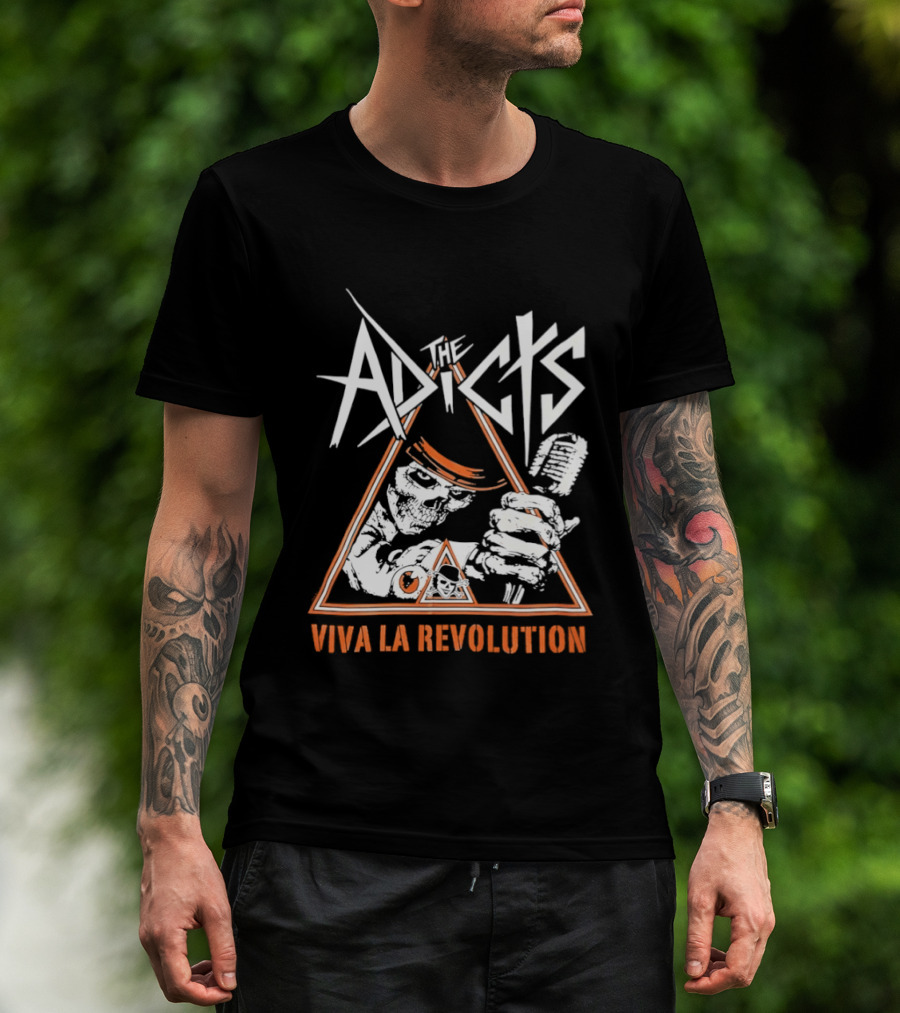 The Adicts Skeleton Viva La Revolution T-Shirt