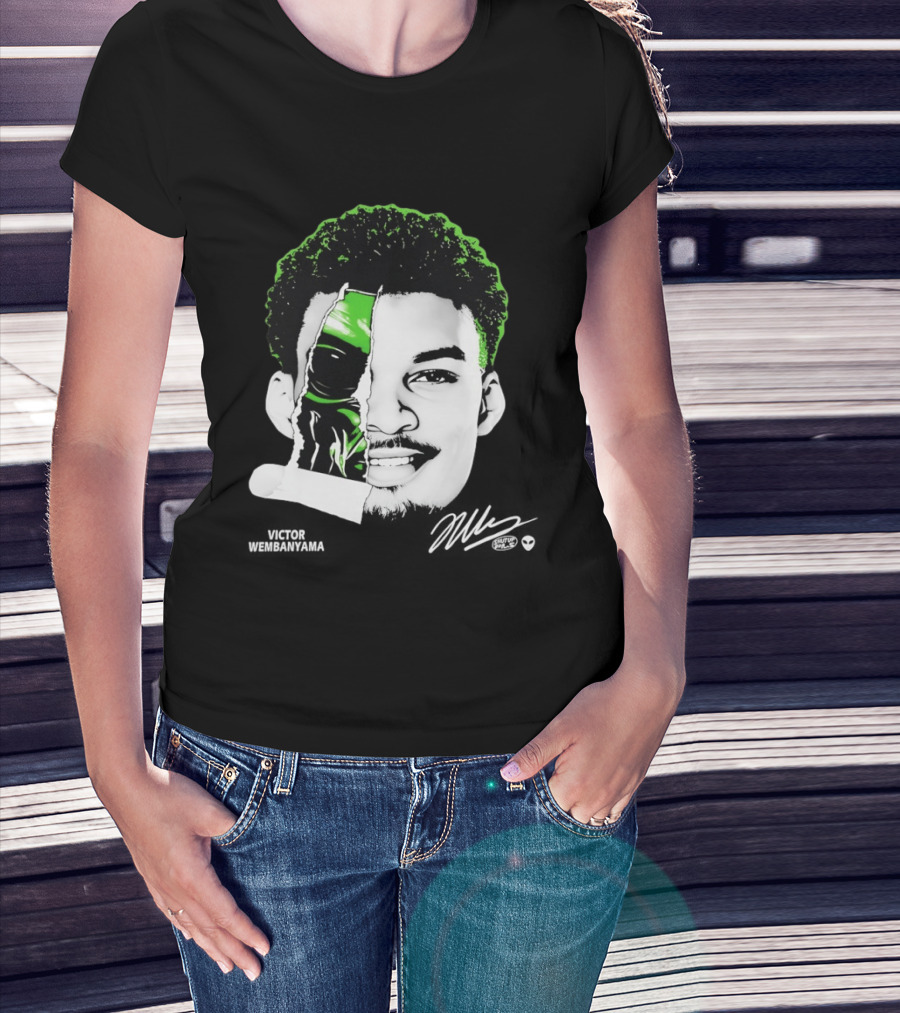 Victor Wembanyama Alien San Antonio Spurs Player Fusion T-Shirt