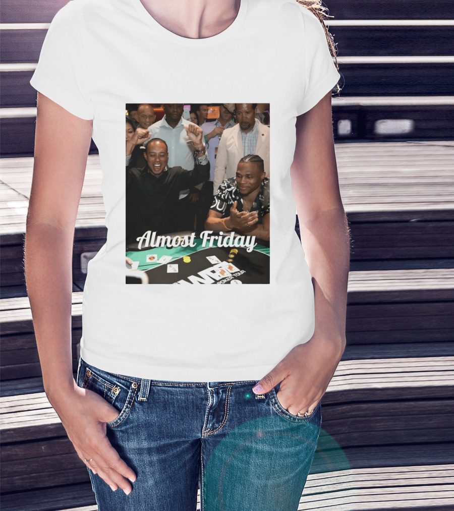 Tiger Woods World Poker Tour Almost Friday Celebration T-Shirt