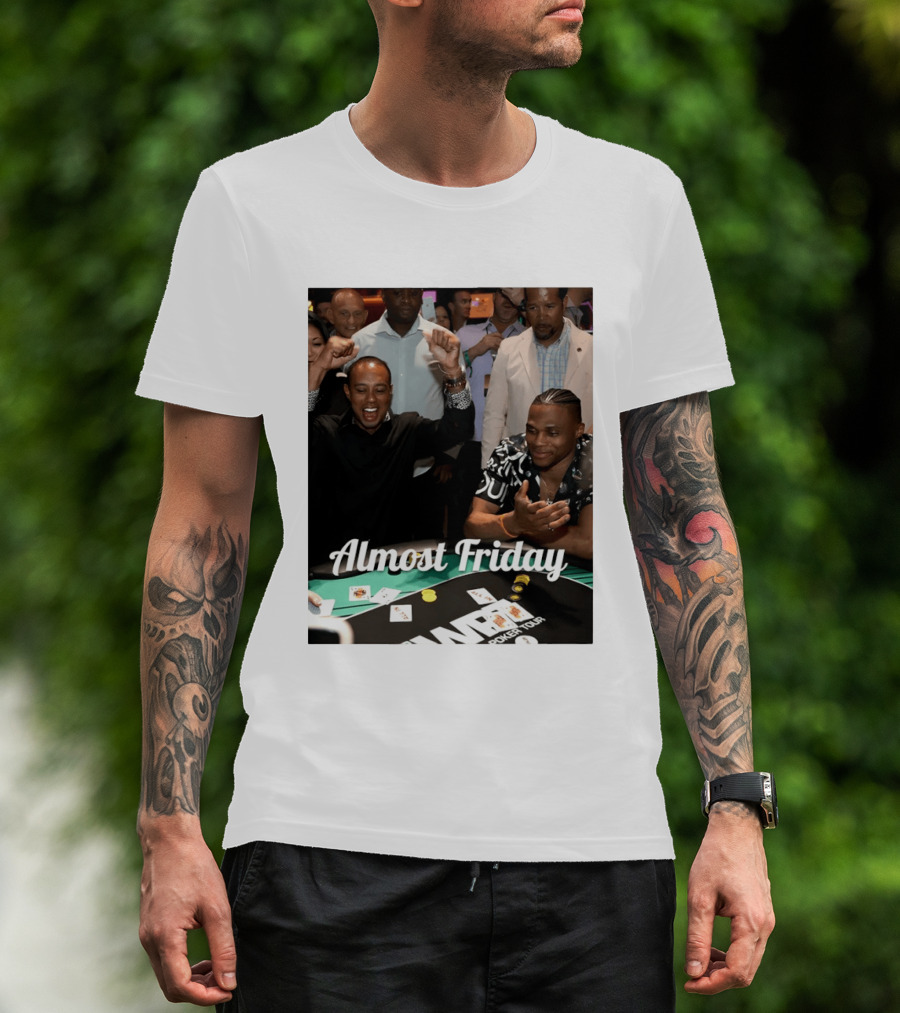 Tiger Woods World Poker Tour Almost Friday Celebration T-Shirt