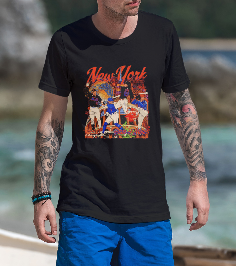 New York Mets Francisco Lindor Pete Alonso 16 12 State Of Mind T-Shirt