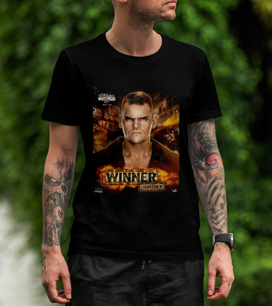 WWE WrestleMania 42 Winner Gunther Las Vegas 2026 T-Shirt