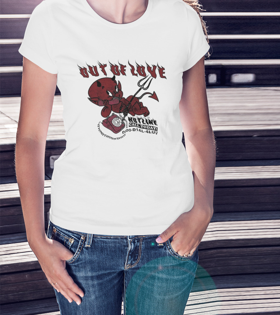 Out Of Love Hot Stuff The Little Devil Phone Comic T-Shirt
