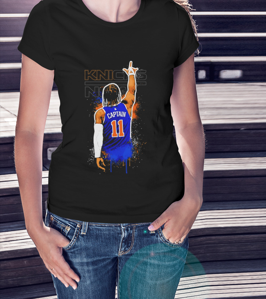 Knicks Captain Number 11 Jalen Brunson New York T-Shirt
