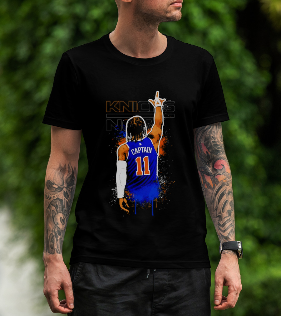 Knicks Captain Number 11 Jalen Brunson New York T-Shirt