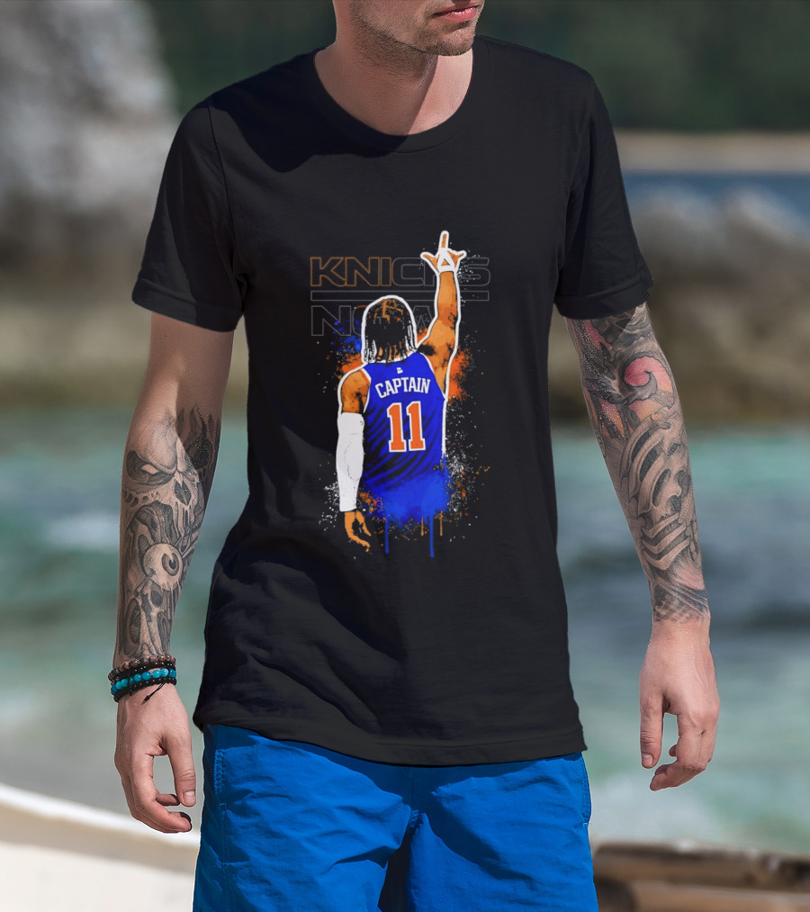 Knicks Captain Number 11 Jalen Brunson New York T-Shirt