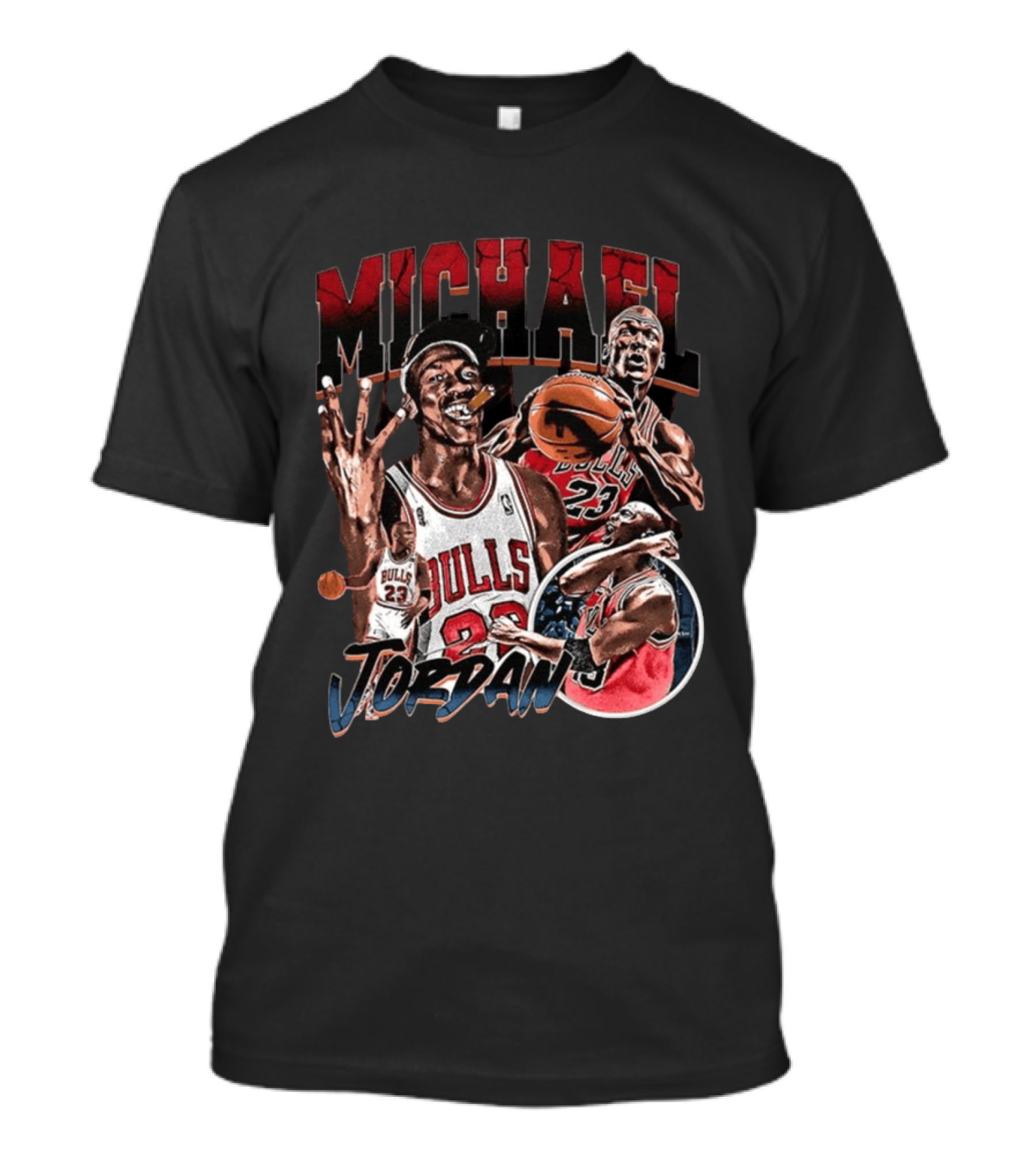 Michael Jordan Chicago Bulls NBA 90's Basketball Legend 23 T-Shirt