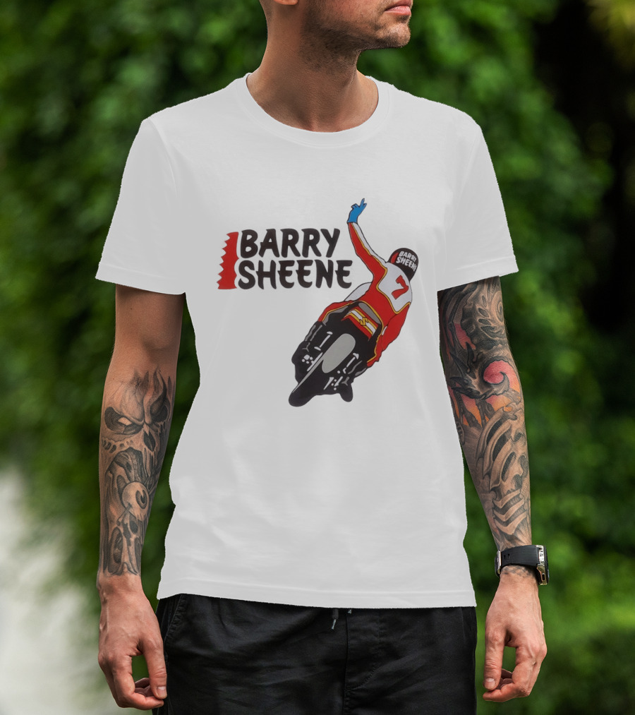 Barry Sheene Racing Number 7 Vintage Motorcycle Racer T-Shirt