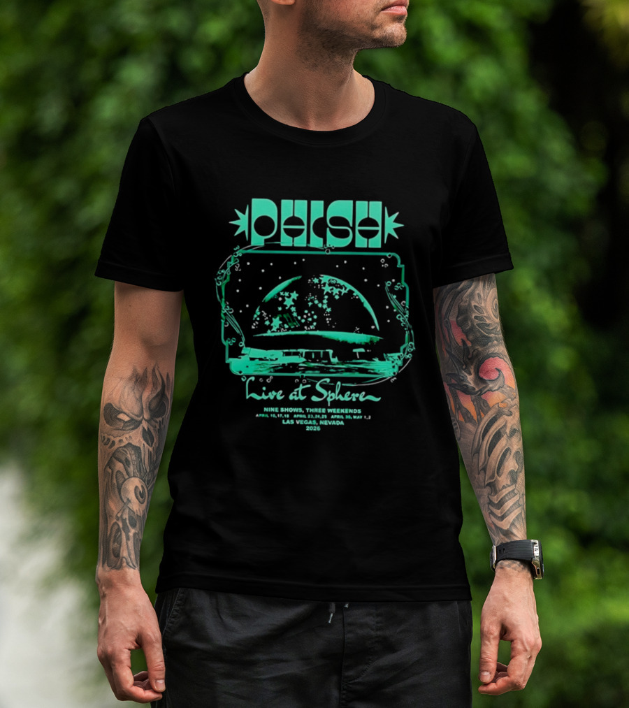 Phish Summer Tour 2026 Live At Sphere Las Vegas Special Edition T-Shirt