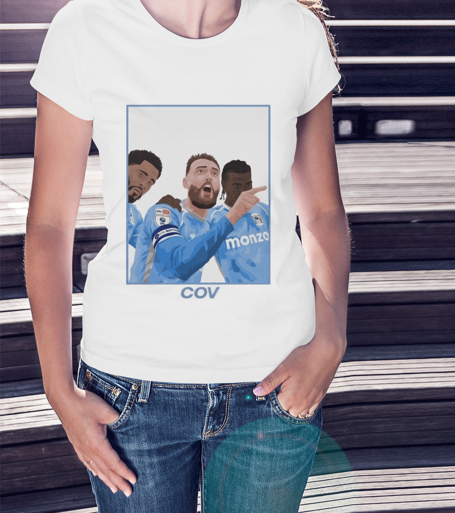 Matt Grimes Coventry City FC Sky Bet EFL Championship Promotion Monza Sponsorship T-Shirt
