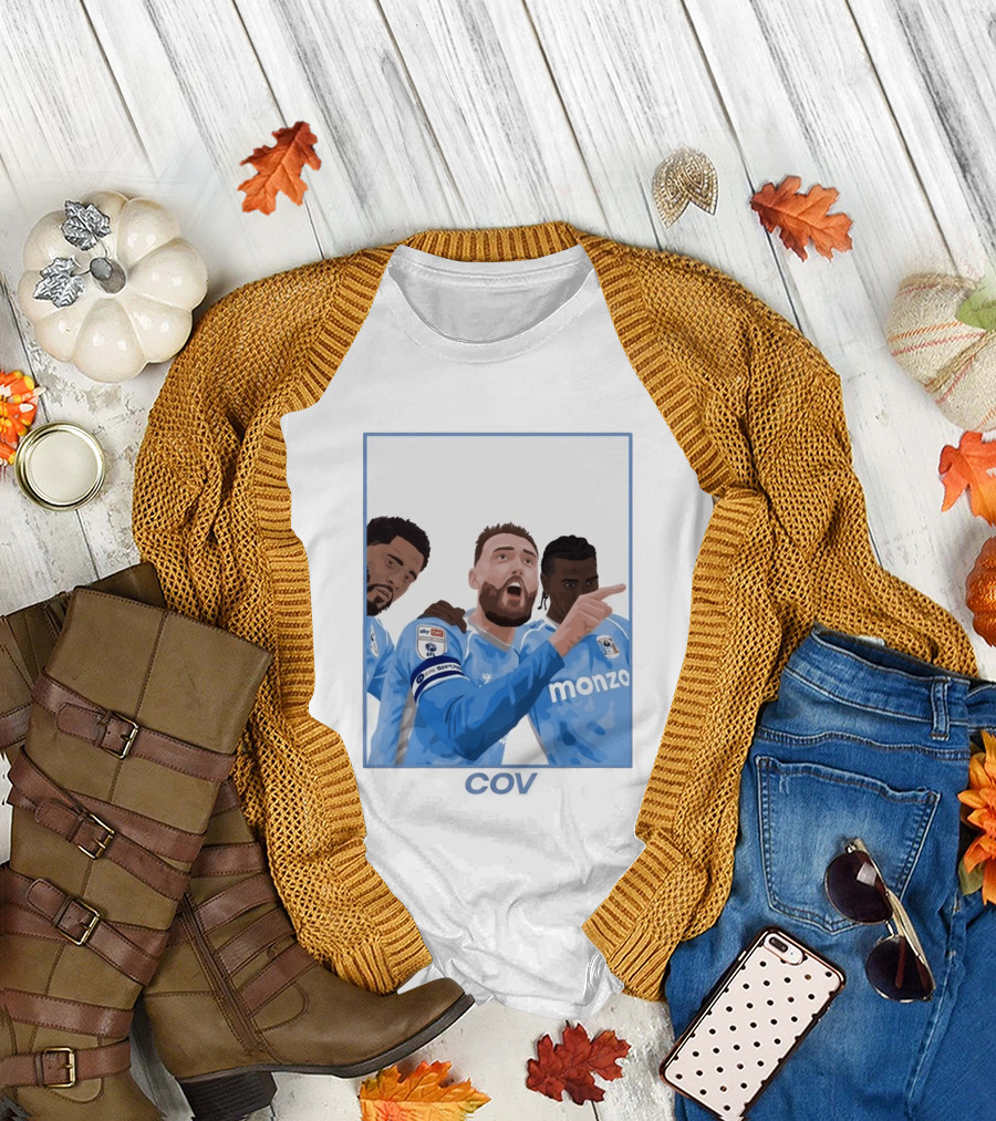 Matt Grimes Coventry City FC Sky Bet EFL Championship Promotion Monza Sponsorship T-Shirt