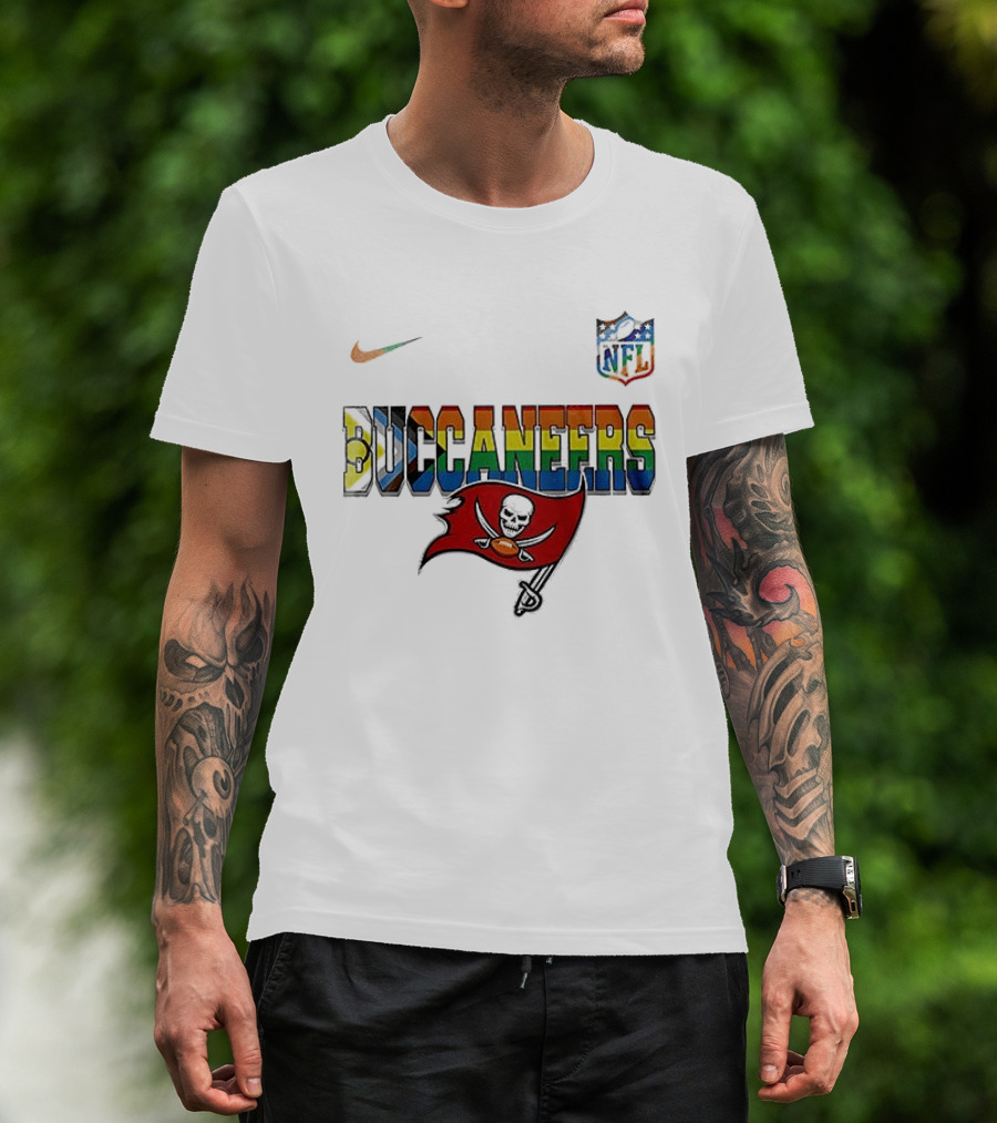 Tampa Bay Buccaneers Pride Peanuts Snoopy Collaboration Nike NFL T-Shirt