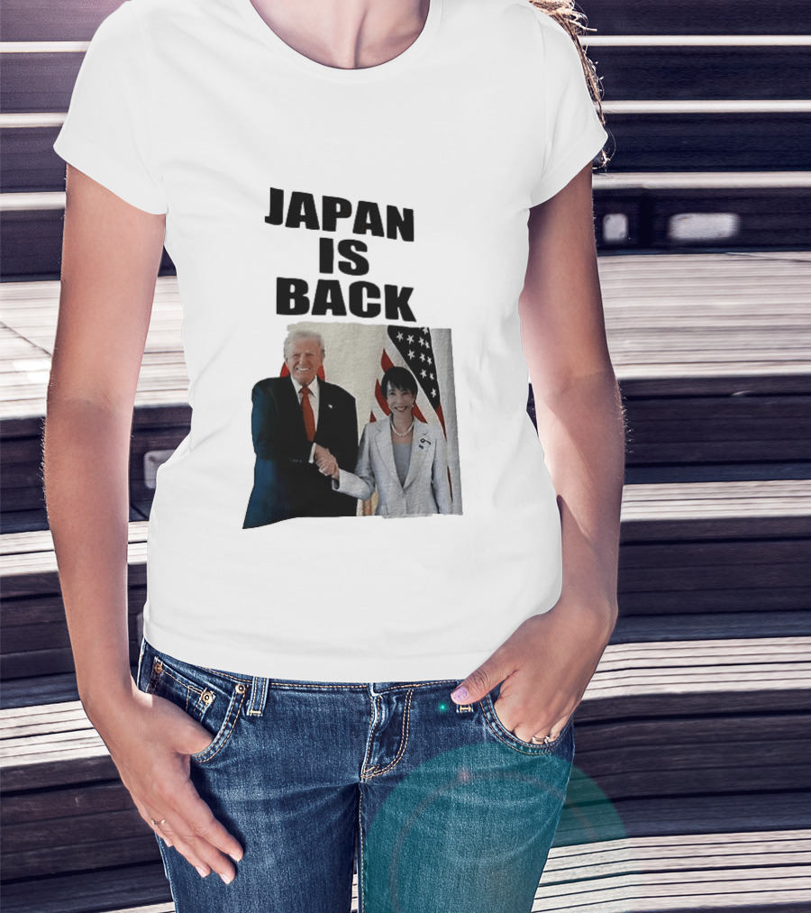 Japan Is Back Trump Political Image With Flags T-Shirt