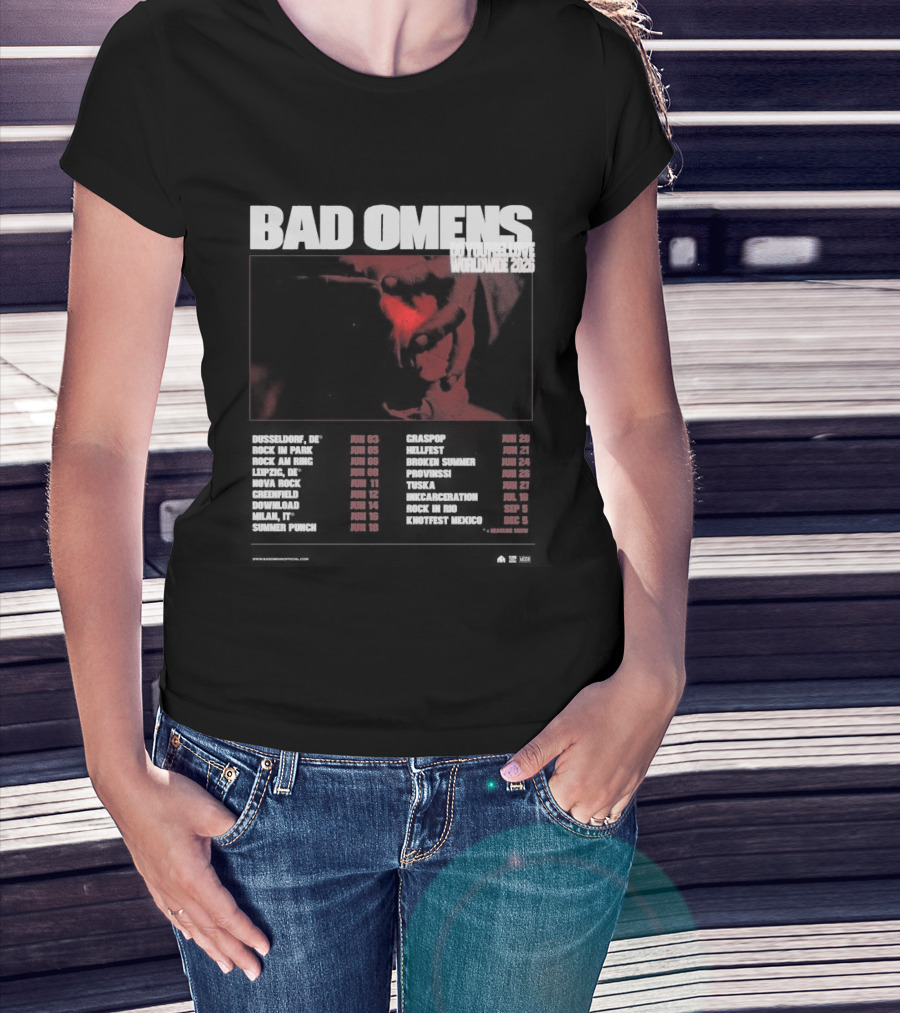 Bad Omens 2026 Worldwide Tour Dates T-Shirt