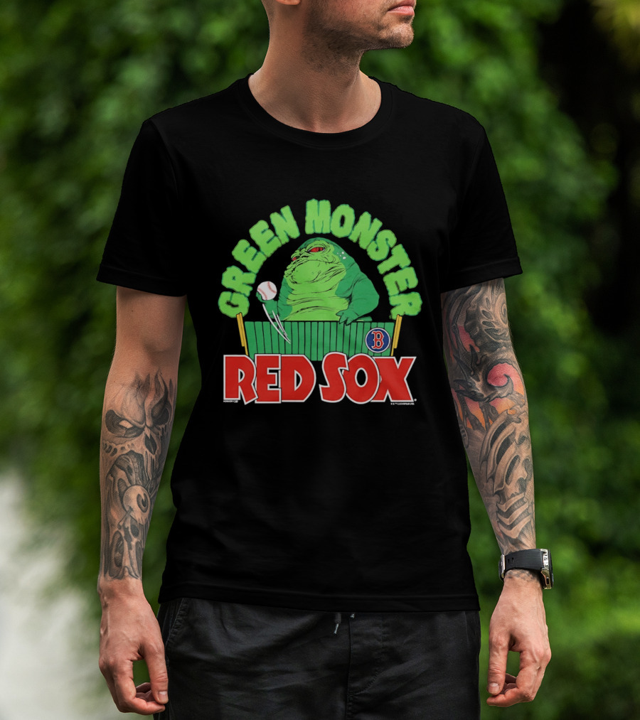 Boston Red Sox Green Monster Star Wars Hutt Baseball T-Shirt