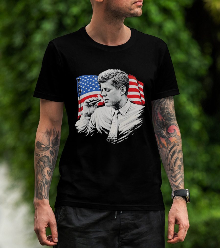 JFK Cigars American Flag 2026 T-Shirt