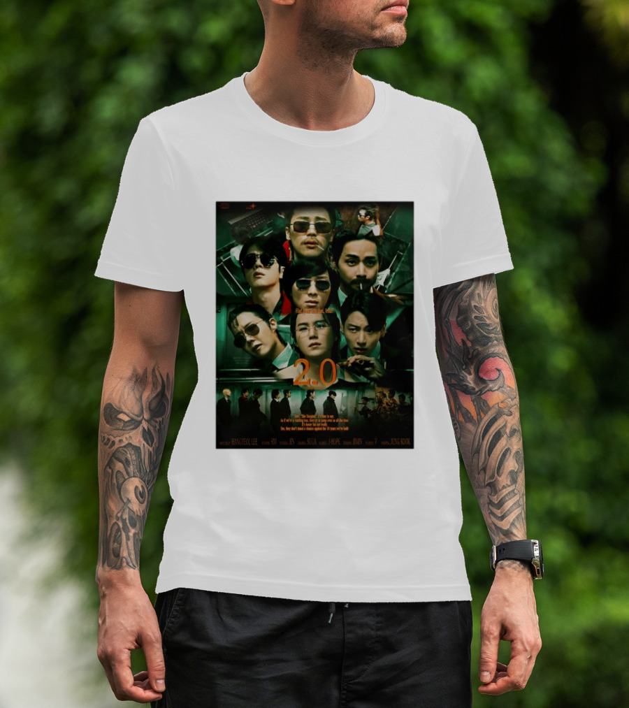 BTS 2.0 Arirang Tour 2026 Group RM Jin Suga J Hope Jimin V Jung Kook Hangseok Lee Jung Kook T-Shirt