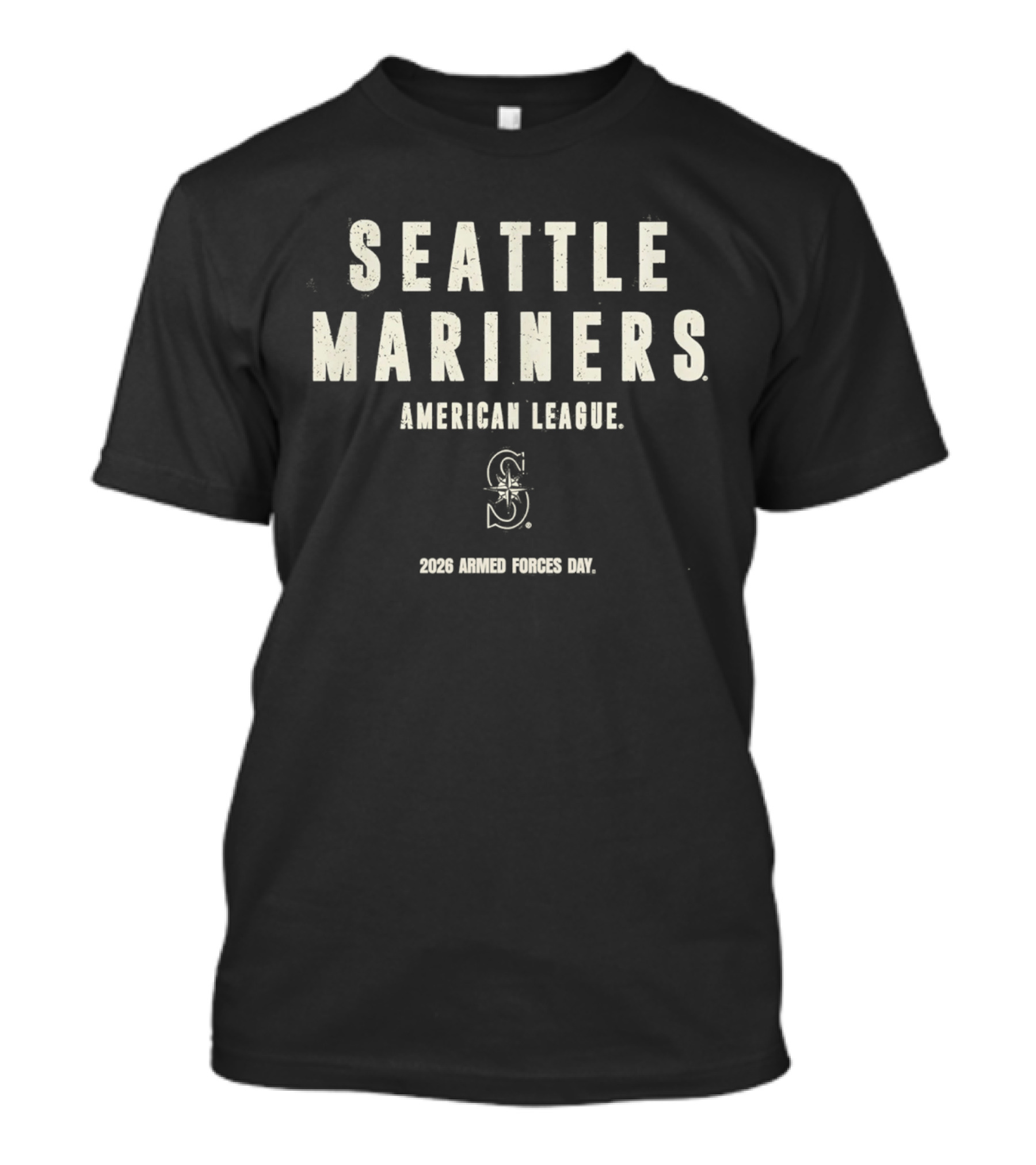 Seattle Mariners American League 2026 Armed Forces Day T-Shirt
