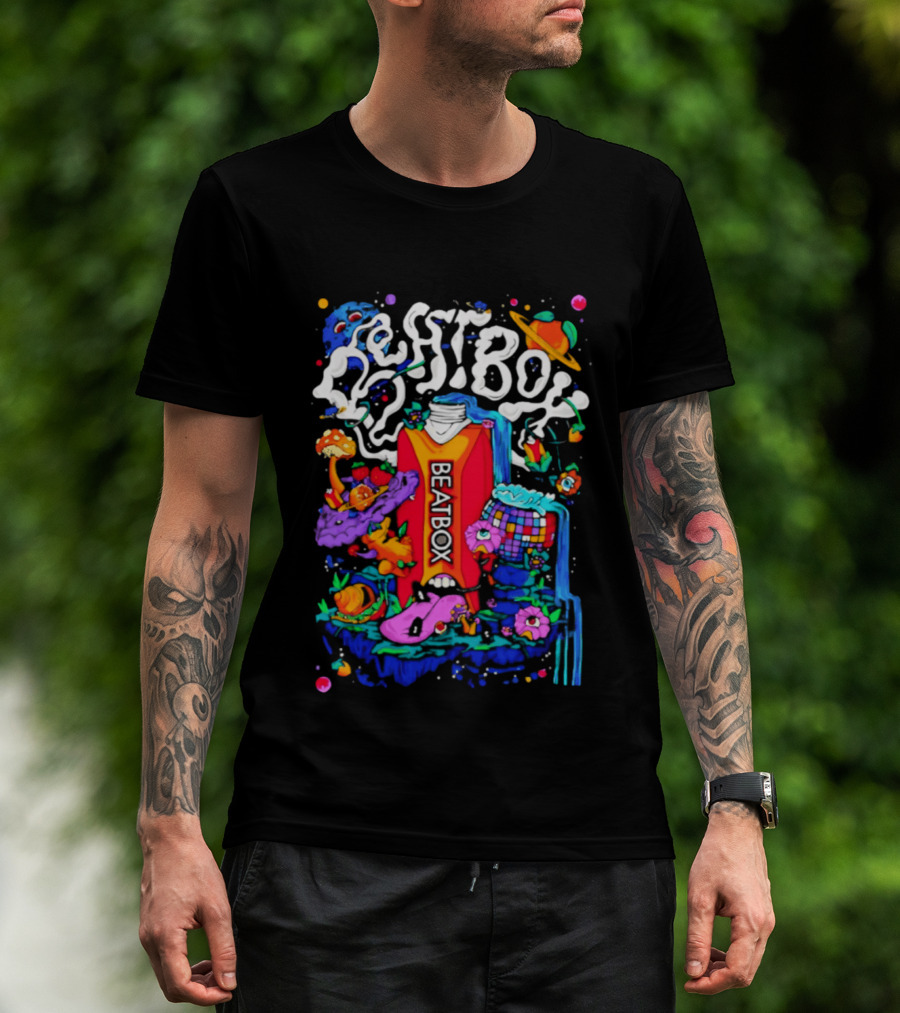 Trippy BeatBox World Psychedelic Disco Vibes T-Shirt