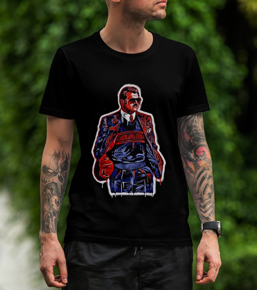 Mike Ditka Chicago Bears Football Graffiti T-Shirt