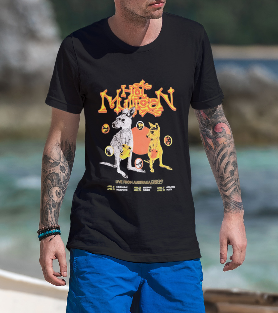 Hot Mulligan Australia Tour 2026 Kangaroo T-Shirt