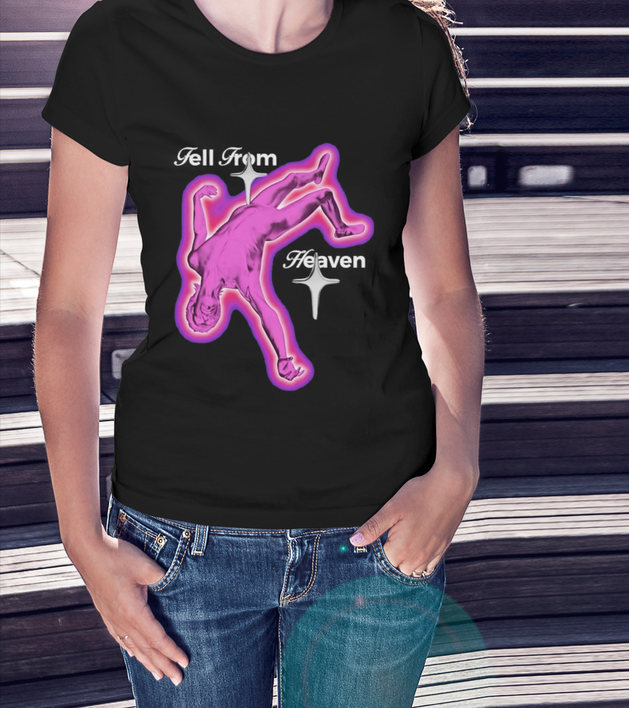 Falling From Heaven Pink Neon T-Shirt