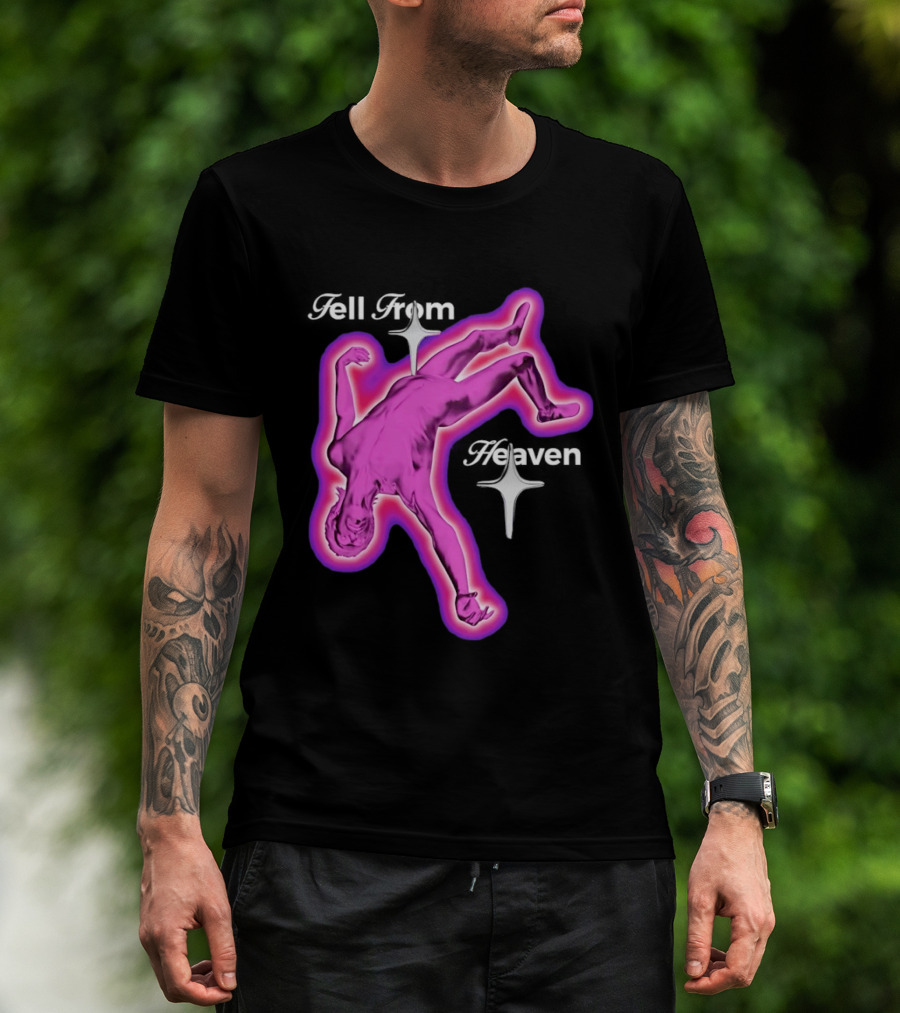 Falling From Heaven Pink Neon T-Shirt