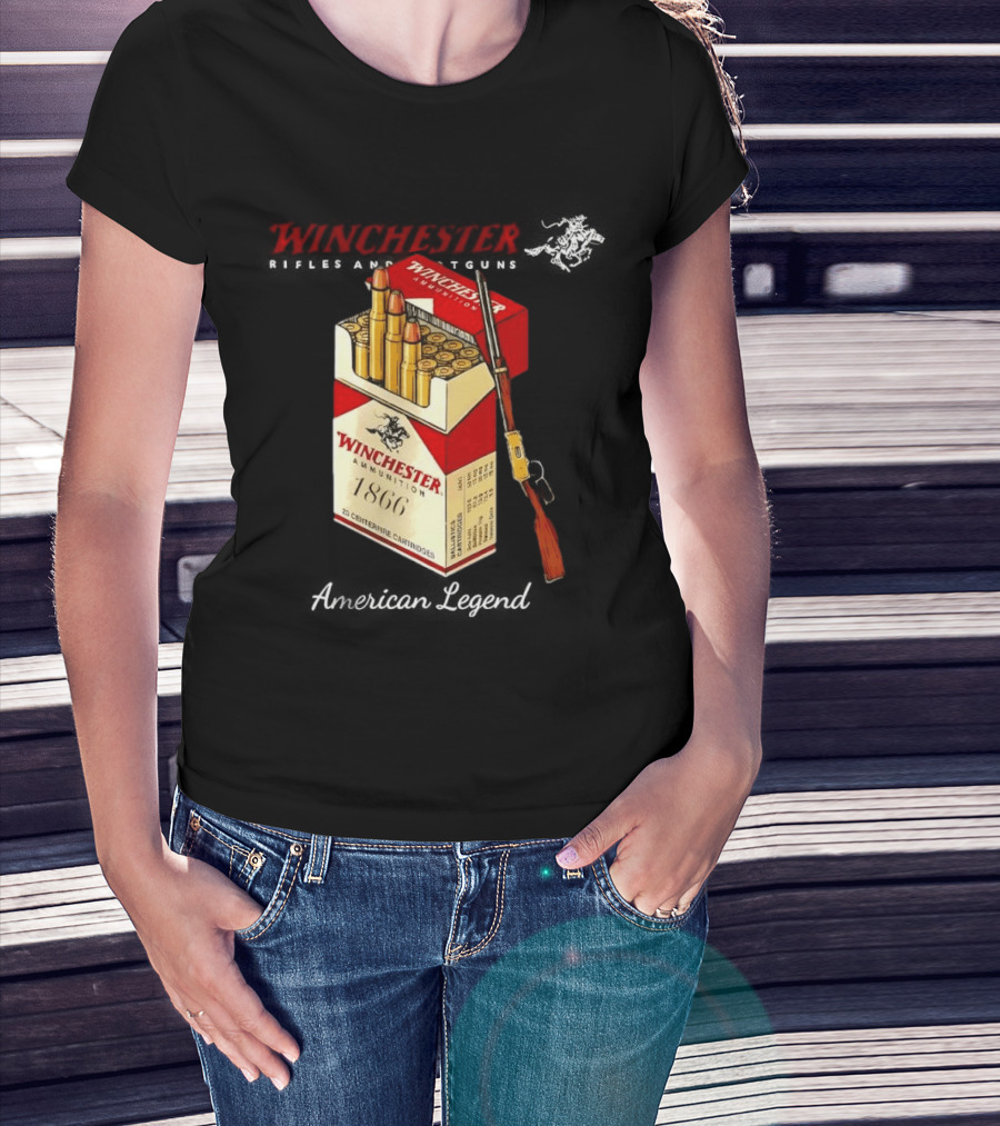 Winchester Rifles Shotguns American Legend 1866 Ammunition T-Shirt