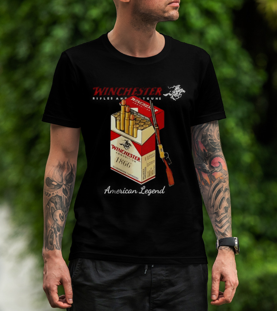 Winchester Rifles Shotguns American Legend 1866 Ammunition T-Shirt