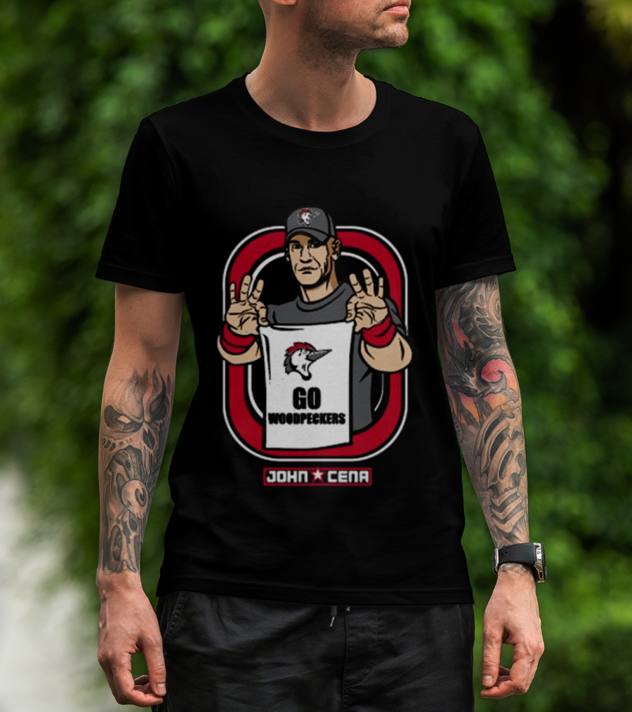 John Cena Go Woodpeckers WWE Special Edition T-Shirt