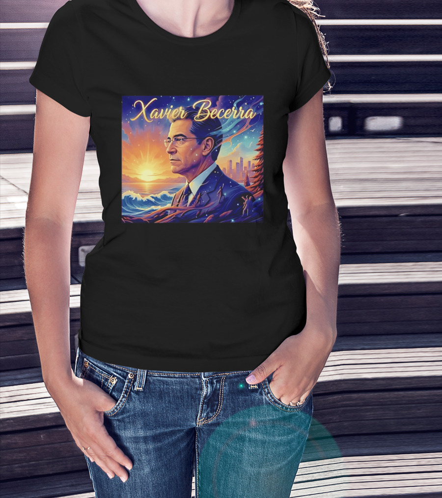 Xavier Becerra California Sunset Ocean Landscape T-Shirt