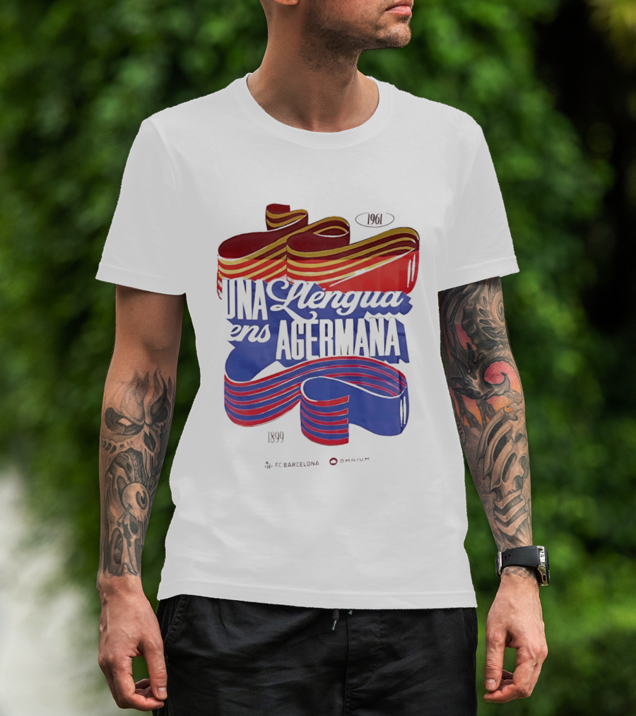 FC Barcelona Una Llengua Ens Agermana 1968 1899 T-Shirt