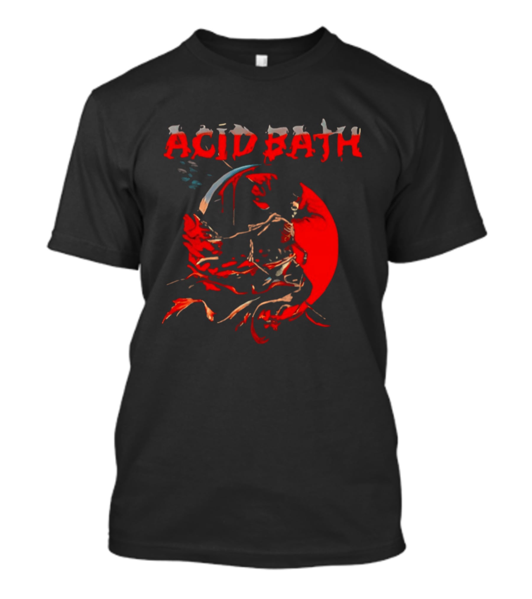 Acid Bath Winged Reaper Skull 2026 T-Shirt