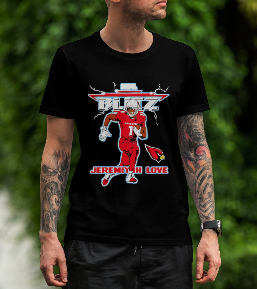 Arizona Cardinals Jeremiyah Love NFL Blitz 2026 T-Shirt