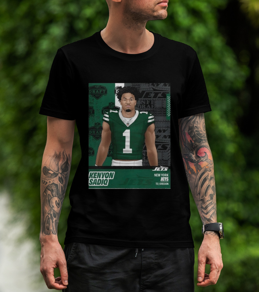 Kenyon Sadiq New York Jets Round 1 Pick 16 2026 Draft NFL Draft Jets TE Oregon T-Shirt