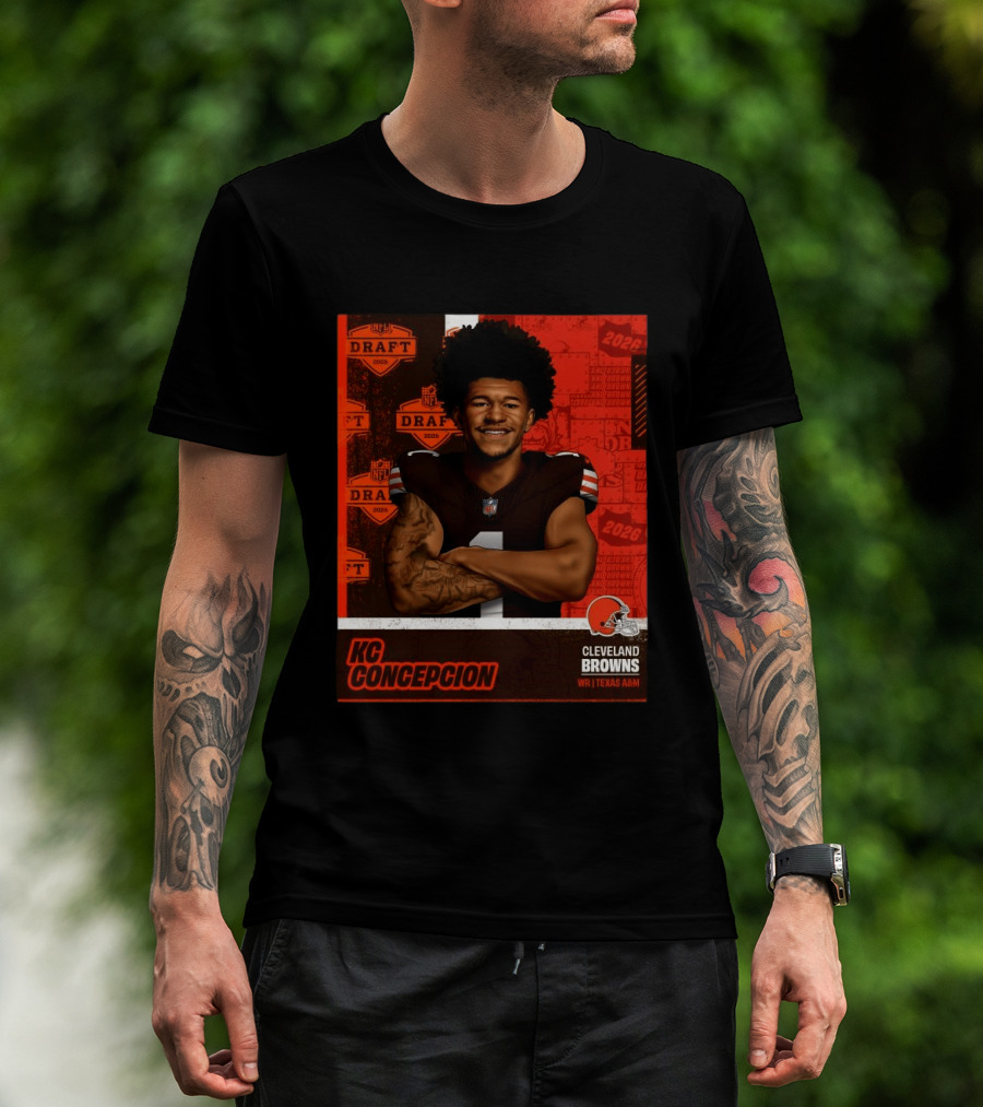 Cleveland Browns WR KC Concepcion 2026 NFL Draft Pick Texas A&M T-Shirt