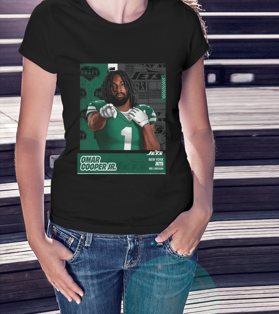 NFL Draft 2026 New York Jets Omar Cooper Jr Round 1 Pick 30 WR Indiana T-Shirt