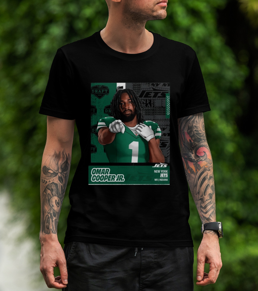 NFL Draft 2026 New York Jets Omar Cooper Jr Round 1 Pick 30 WR Indiana T-Shirt