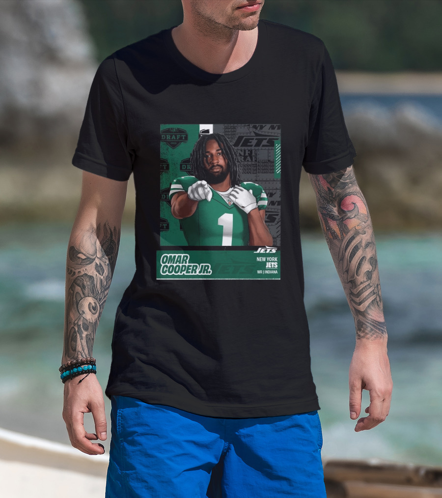 NFL Draft 2026 New York Jets Omar Cooper Jr Round 1 Pick 30 WR Indiana T-Shirt