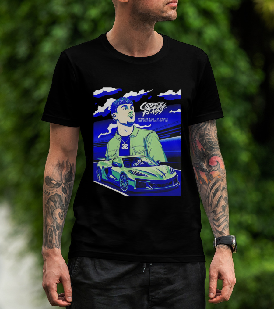 Cooper Flagg 2026 Honorary Pace Car Driver Nascar Cup Series Worth 400 T-Shirt