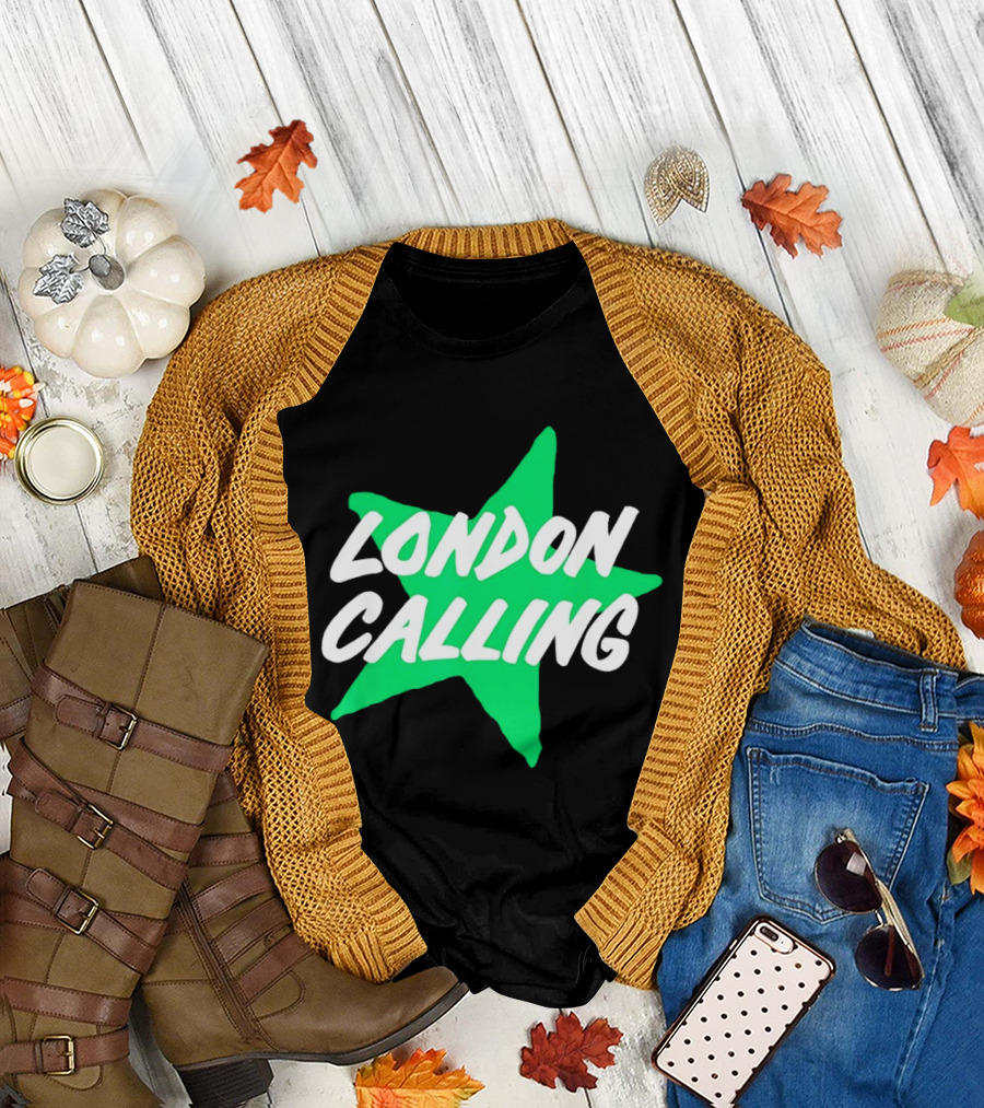 Dallas Stars London Calling The Clash Hockey Star T-Shirt