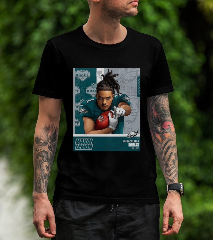 Philadelphia Eagles Makai Lemon WR USC 2026 NFL Draft Pick 20 T-Shirt