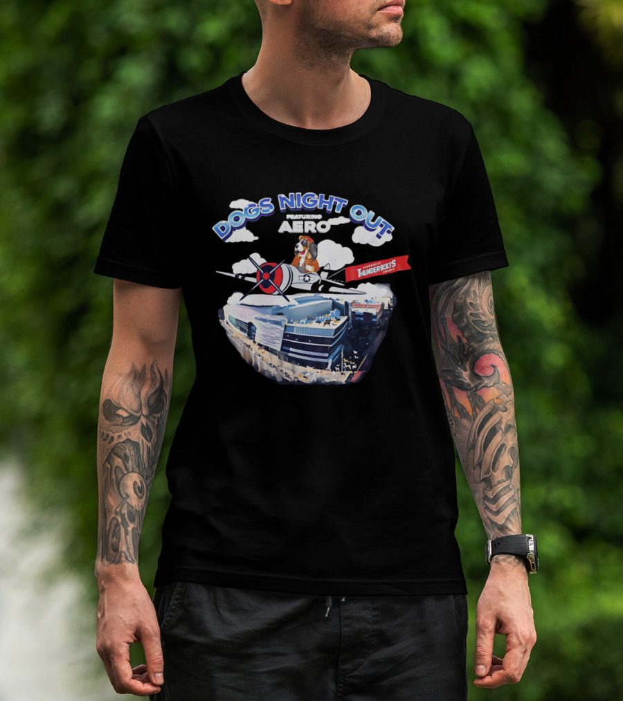 Evansville Thunderbolts Dogs Night Out Featuring Aero Event T-Shirt