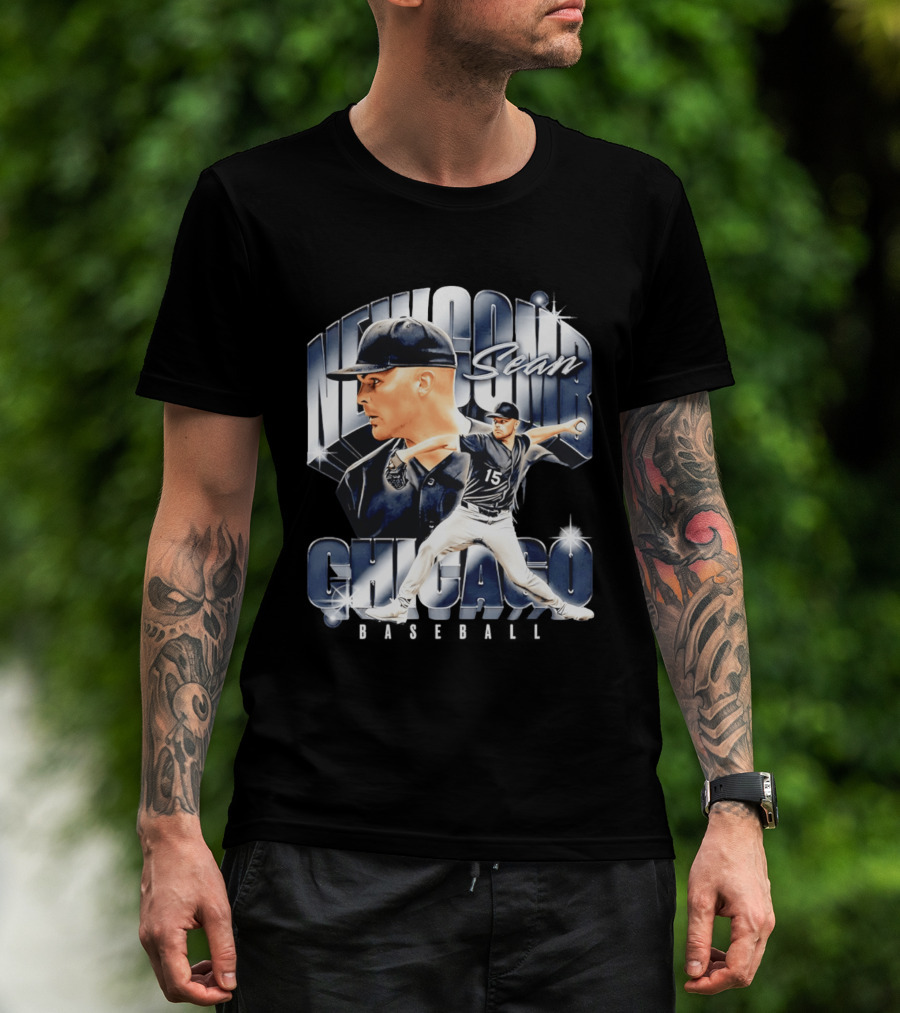 Sean Newcomb Chicago White Sox Pitcher Airbrush T-Shirt