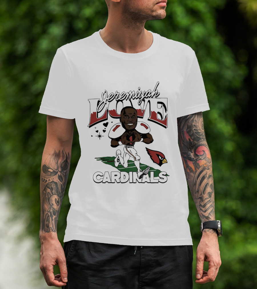 Jeremiyah Love Arizona Cardinals Caricature 2026 Draft T-Shirt