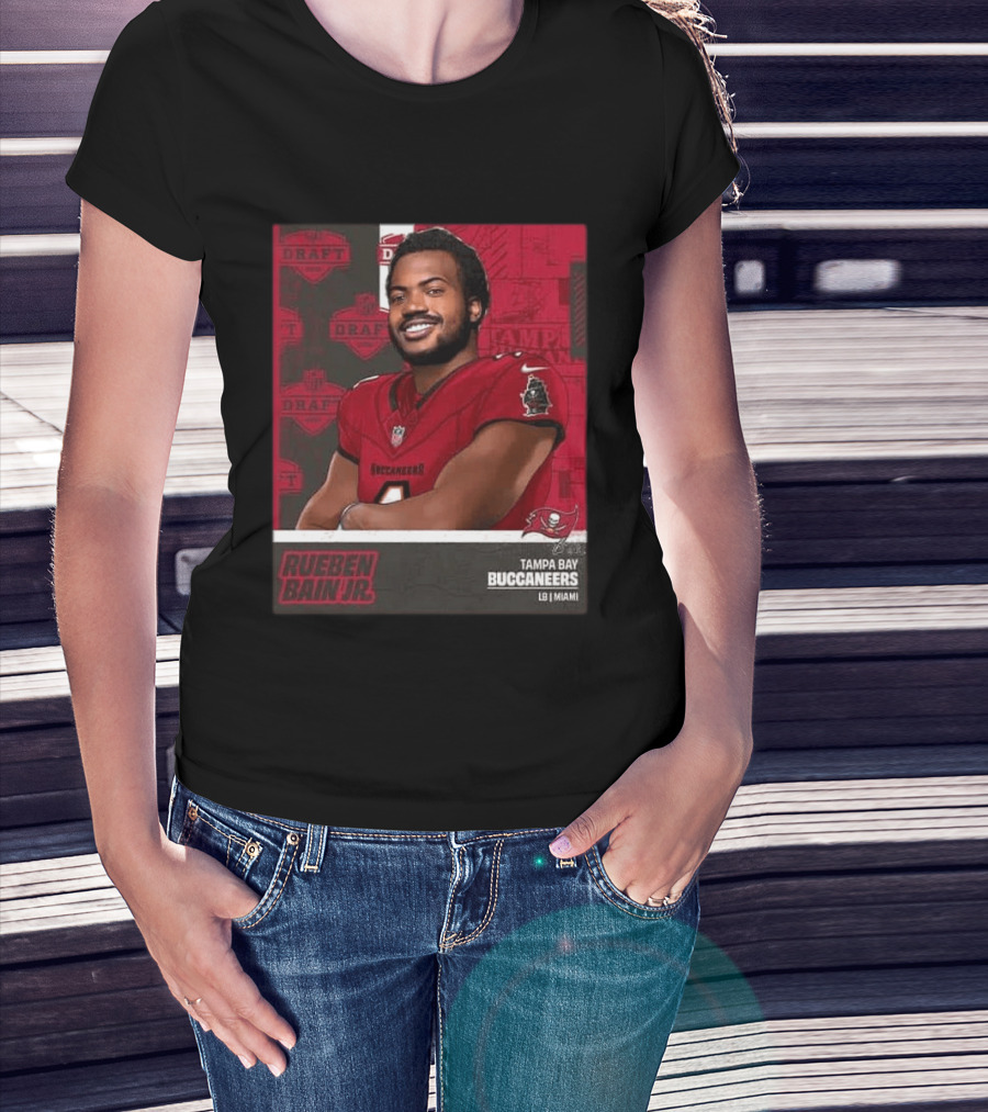 Tampa Bay Buccaneers Rueben Bain Jr Draft Round 1 Pick 15 LB Miami 2026 T-Shirt